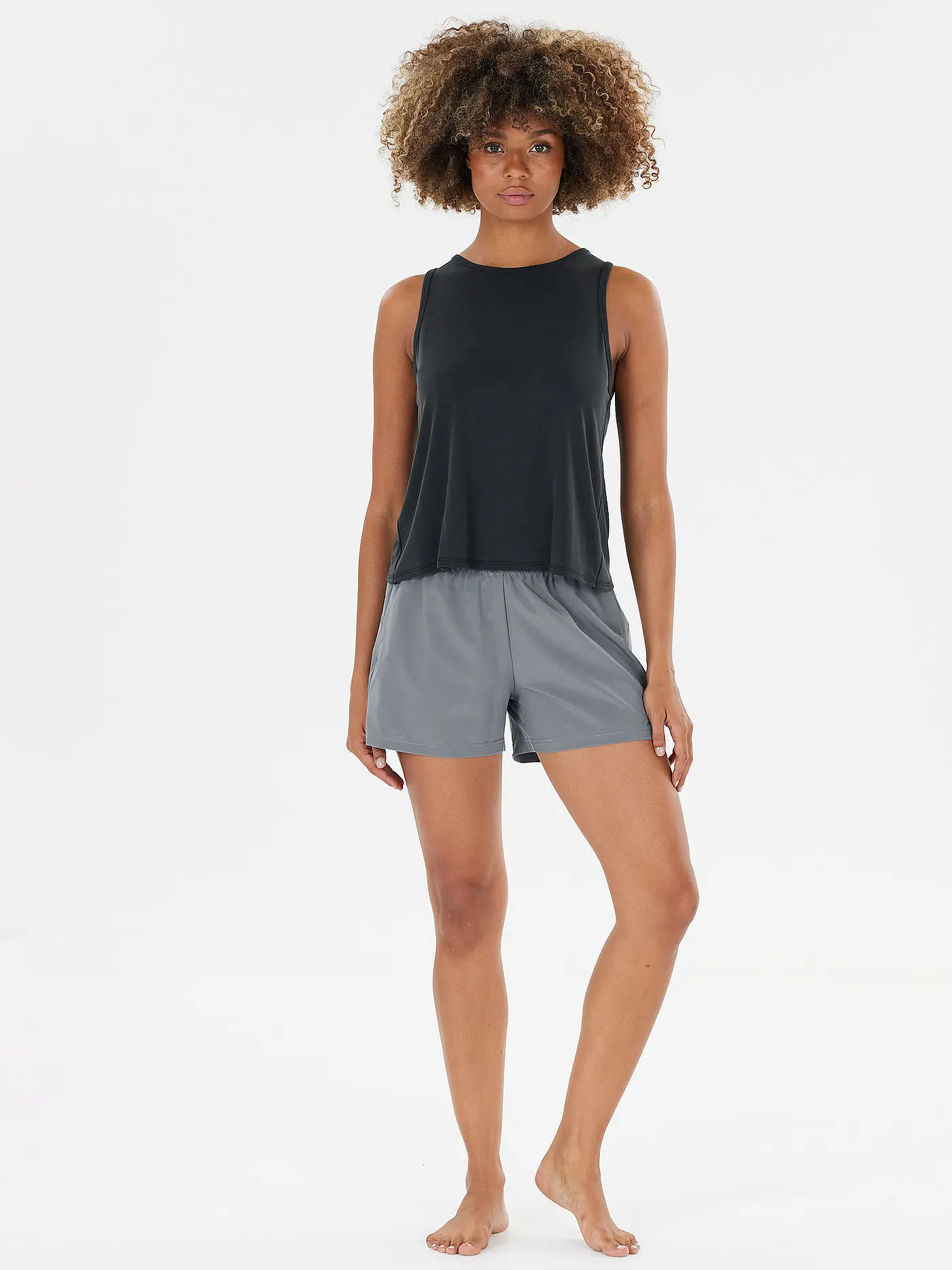ATHLECIA | Damen Fitnesstank Haze | schwarz